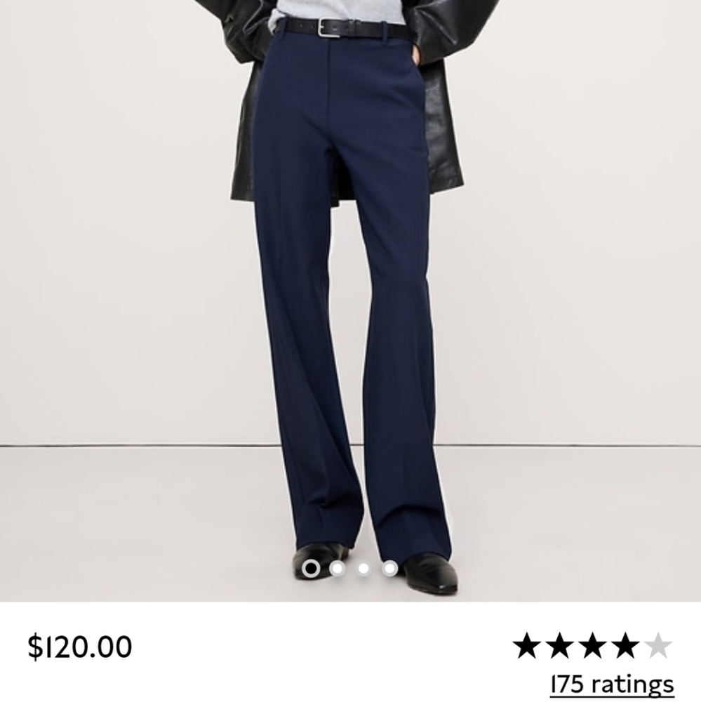 Banana Republic HIGH-RISE MODERN STRAIGHT REFINED PANT NWOT